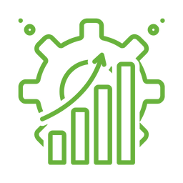 Icono de control horario y eficacia máxima