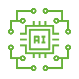 Icono de videovigilancia y análisis por IA