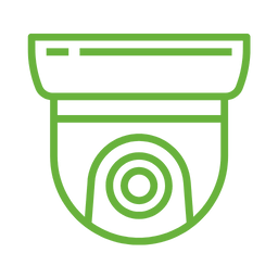 Icono de videovigilancia y protección 360º